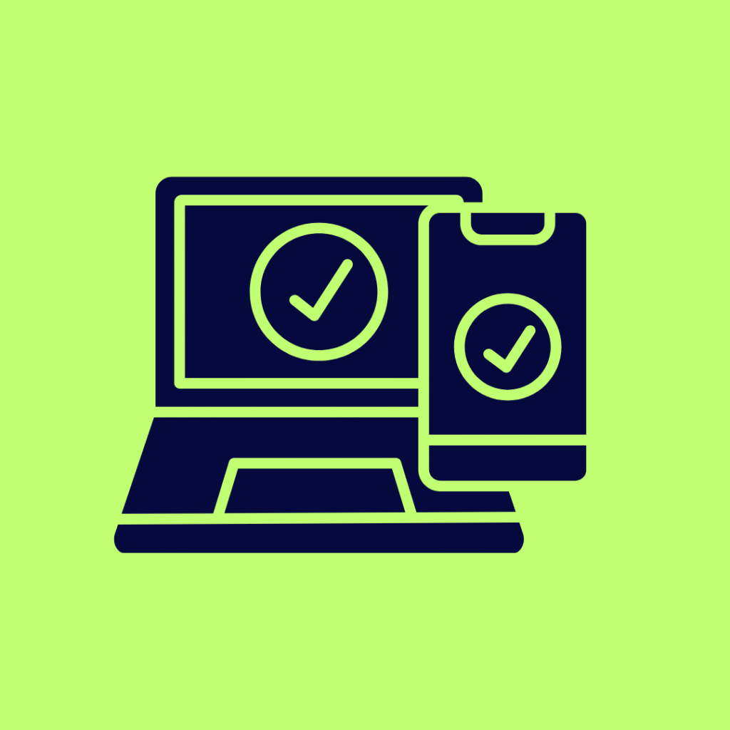 Computer- und Telefonsymbol. Sicherheitsmetapher